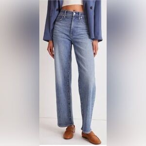 Madewell Perfect Vintage Wide-Leg Crop Jean, size 27p
